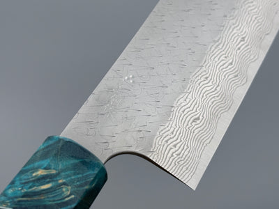 Nigara Hamono SG STRIX Damascus Nakiri x Letshandlethis