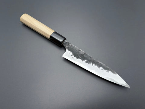 Naoki Mazaki White #2 Kurouchi Nashiji Petty 135mm