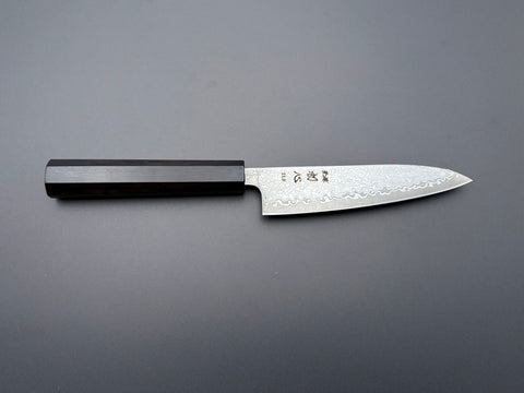Hatsukokoro Hikari SLD Kurozome Damascus Petty 130mm