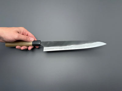 Naoki Mazaki White #2 Kurouchi Sujihiki 240mm