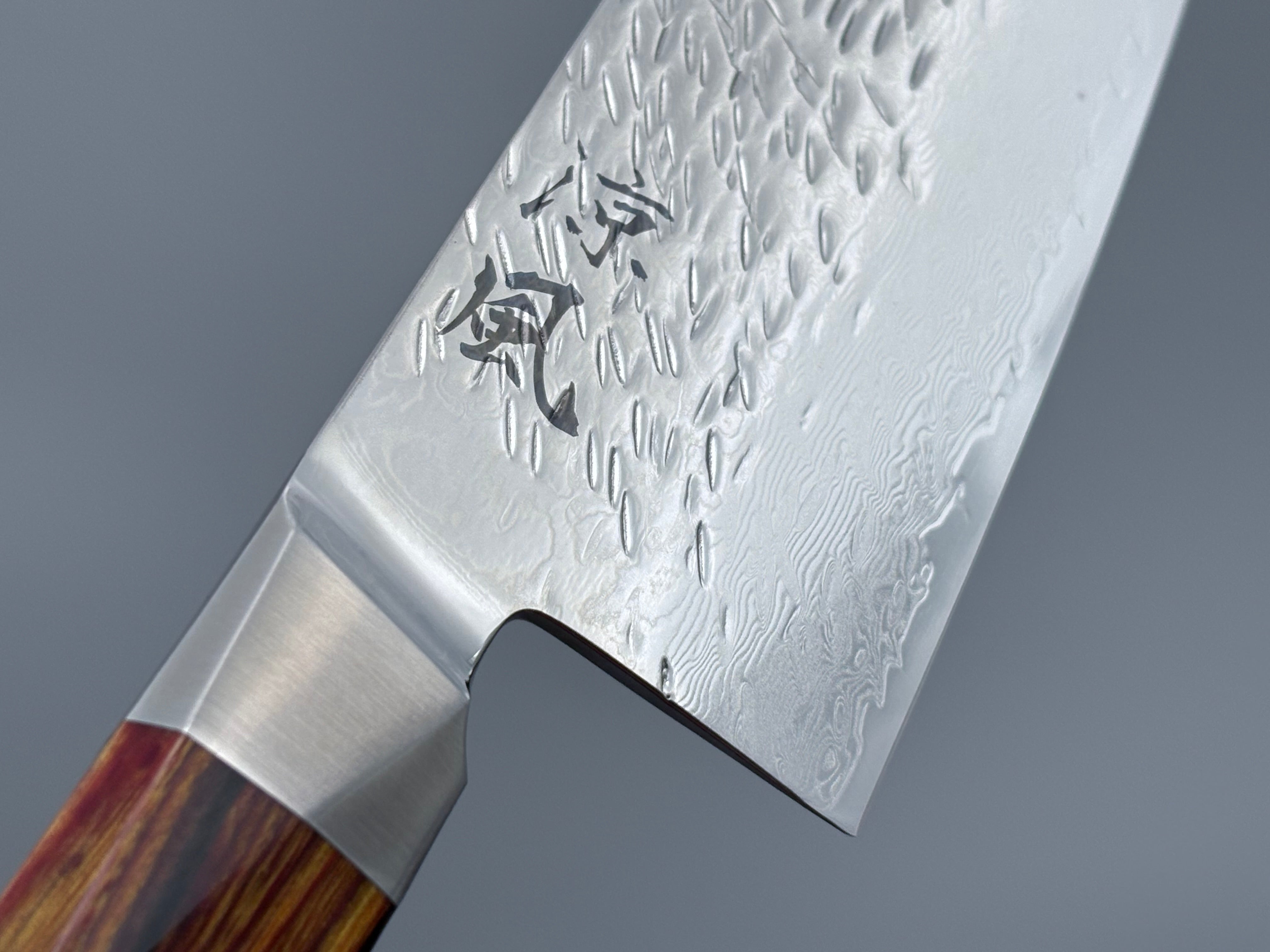 Ono Knife - Suzukaze SG2 Damascus Santoku