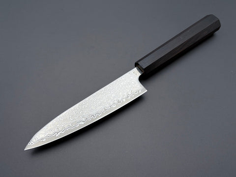Hatsukokoro Hikari SLD Kurozome Damascus Petty 130mm