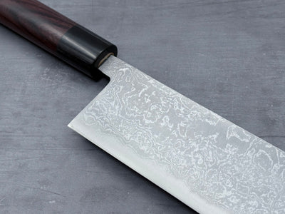 Tsutomu Kajiwara Blue #2 Damascus Nakiri