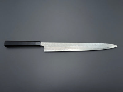 Yauji Yoshihiro Blue #2 Damascus Yanagiba 330mm