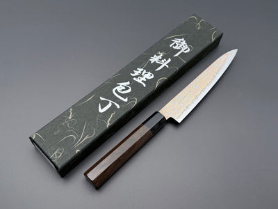 Hatsukokoro Hinotori V-Toku2 Rainbow Damascus Petty 150mm