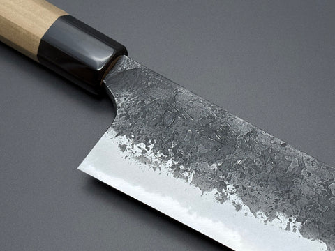 Naoki Mazaki White #2 Kurouchi Nashiji Santoku