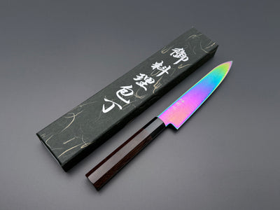 Hatsukokoro Ryuhyo SG2 Rainbow Damascus Petty 150mm