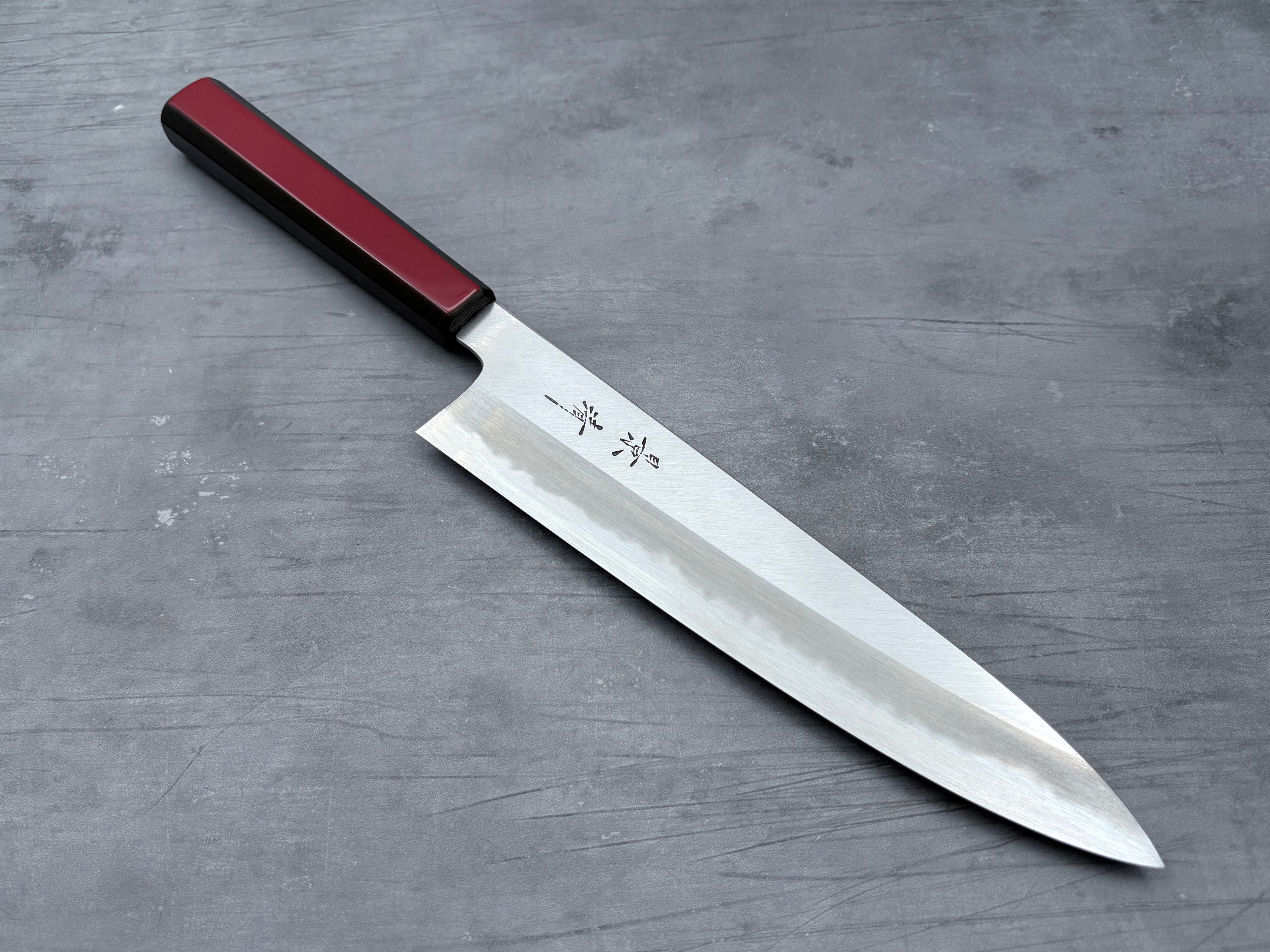 Kagekiyo - White #1 Gyuto 240mm Akaro – Cutting Edge Knives