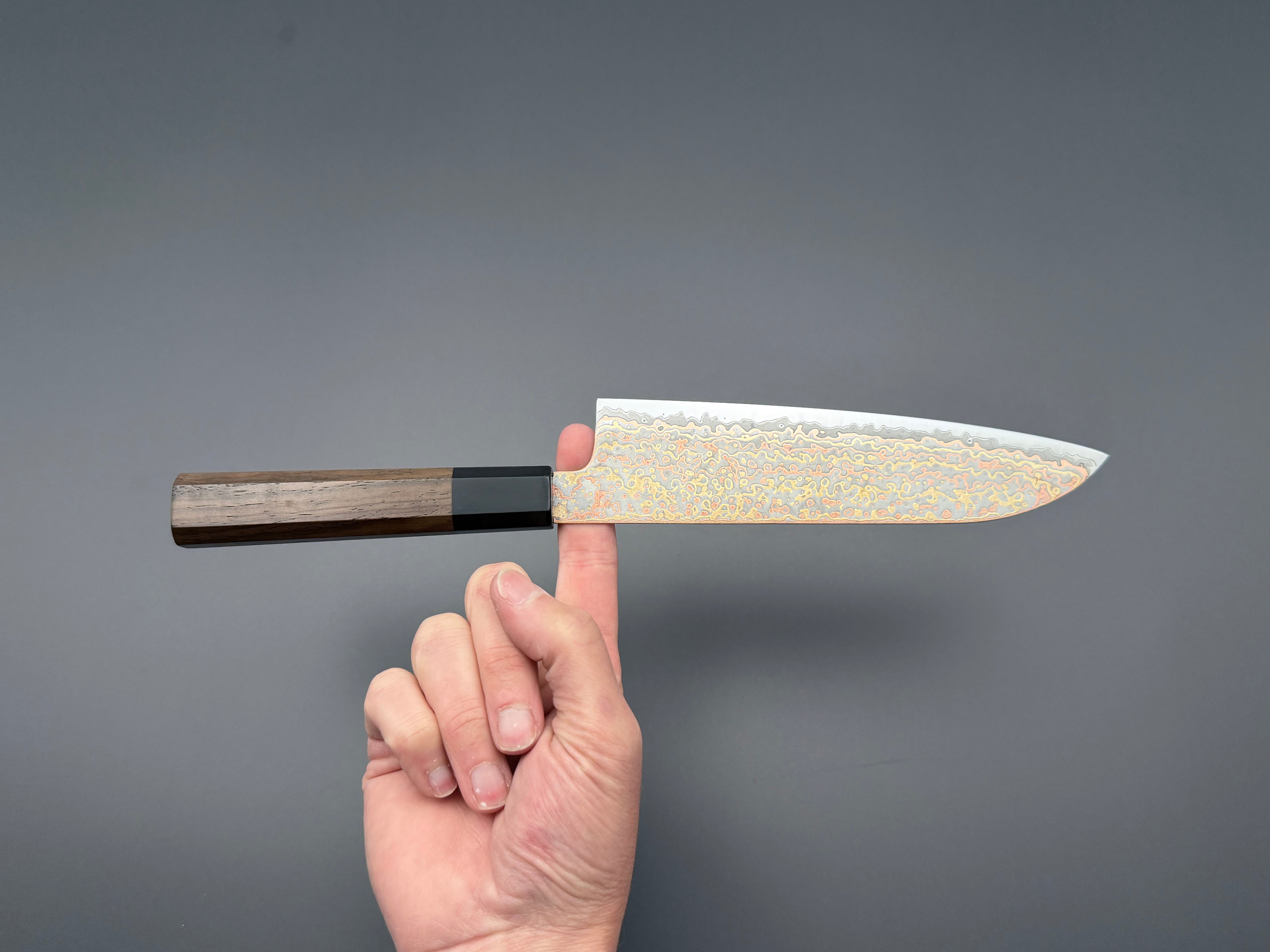 Hatsukokoro Hinotori V-Toku2 Rainbow Damascus Santoku