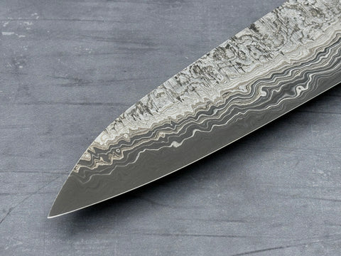 Hatsukokoro Coreless Blue #2 / White #2 Damascus Gyuto 210mm