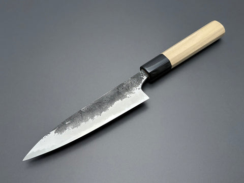 Naoki Mazaki White #2 Kurouchi Nashiji Petty 135mm