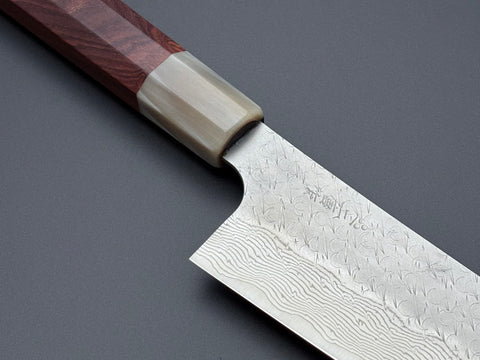 Nigara Hamono SG STRIX Damascus Bunka X Knifehandle37