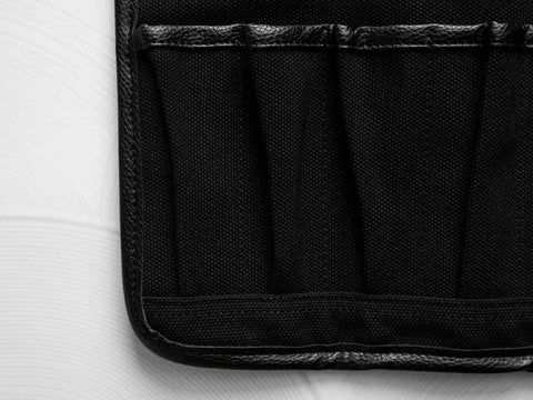 Porter 7 Pocket Waxed Canvas Leather Trim Knife Roll