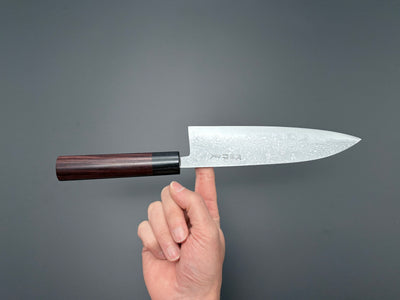 Tsutomu Kajiwara Blue #2 Damascus Gyuto 180mm
