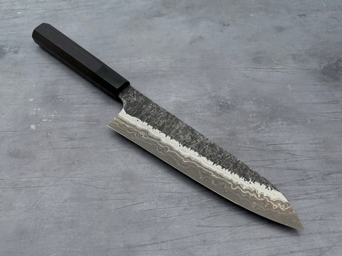 Hatsukokoro Coreless Blue #2 / White #2 Damascus Gyuto 210mm