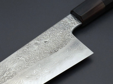 Masuda Yoshihide Blue #1 Damascus Santoku 195mm