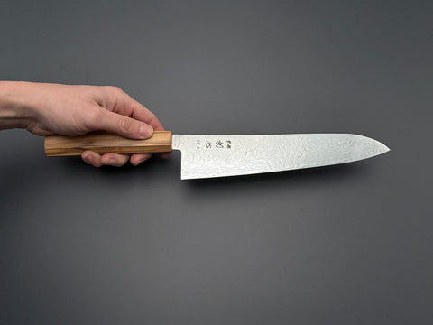 Hatsukokoro Ryuhyo SG2 Mirror Damascus Gyuto 240mm