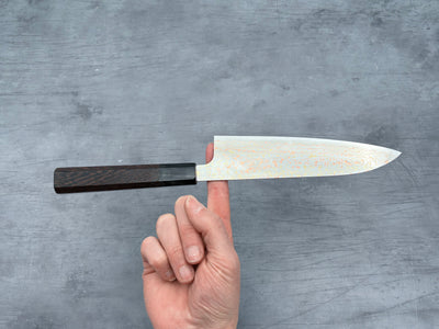 Takeshi Saji VG10 Rainbow Damascus Gyuto 180mm