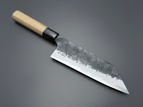 Naoki Mazaki White #2 Kurouchi Nashiji Santoku