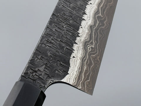 Hatsukokoro Coreless Blue #2 / White #2 Damascus Gyuto 210mm