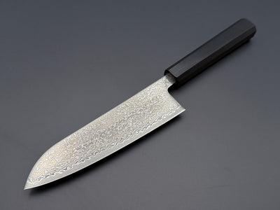 Hatsukokoro Hikari SLD Kurozome Damascus Santoku