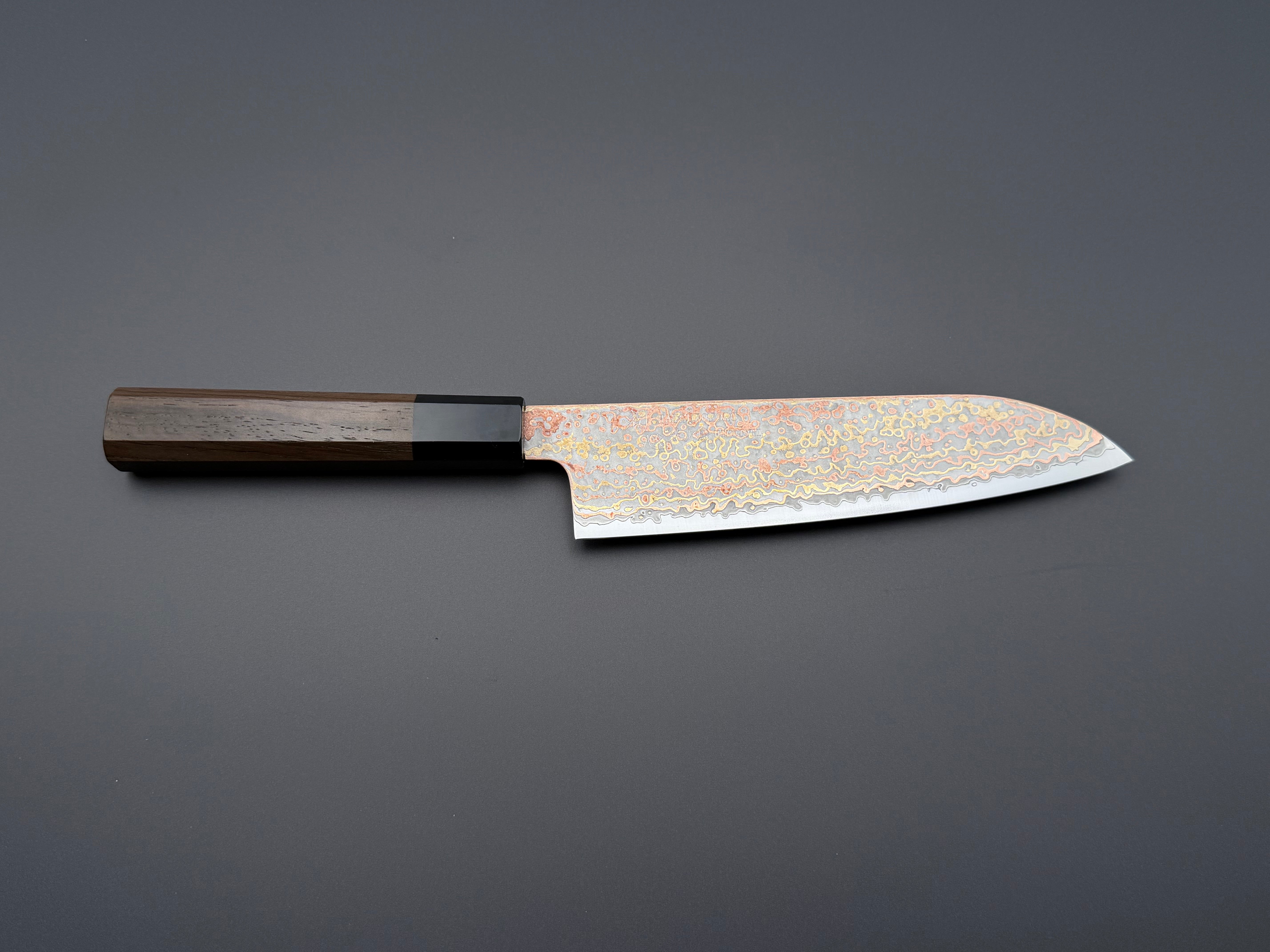 Hatsukokoro Hinotori V-Toku2 Rainbow Damascus Santoku