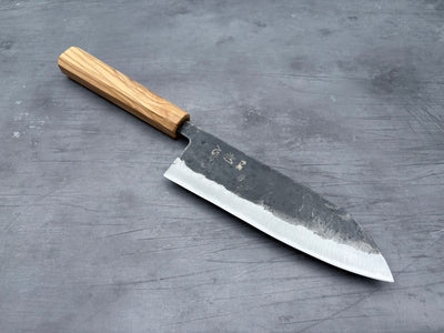 Hatsukokoro Kurogane Blue #2 Santoku