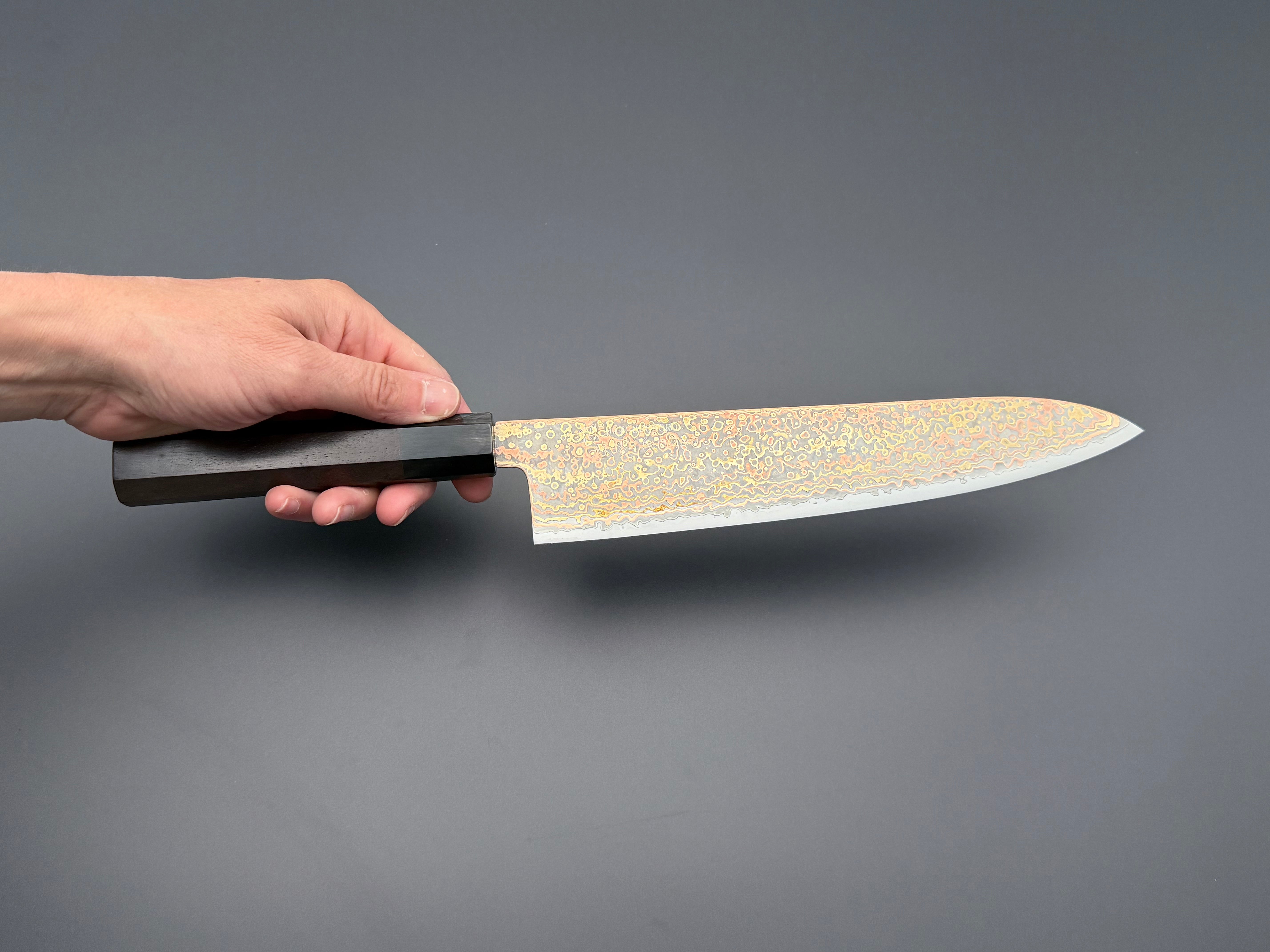 Hatsukokoro Hinotori V-Toku2 Rainbow Damascus Gyuto 240mm