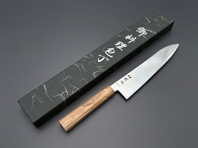 Hatsukokoro Ryuhyo SG2 Mirror Damascus Gyuto 210mm