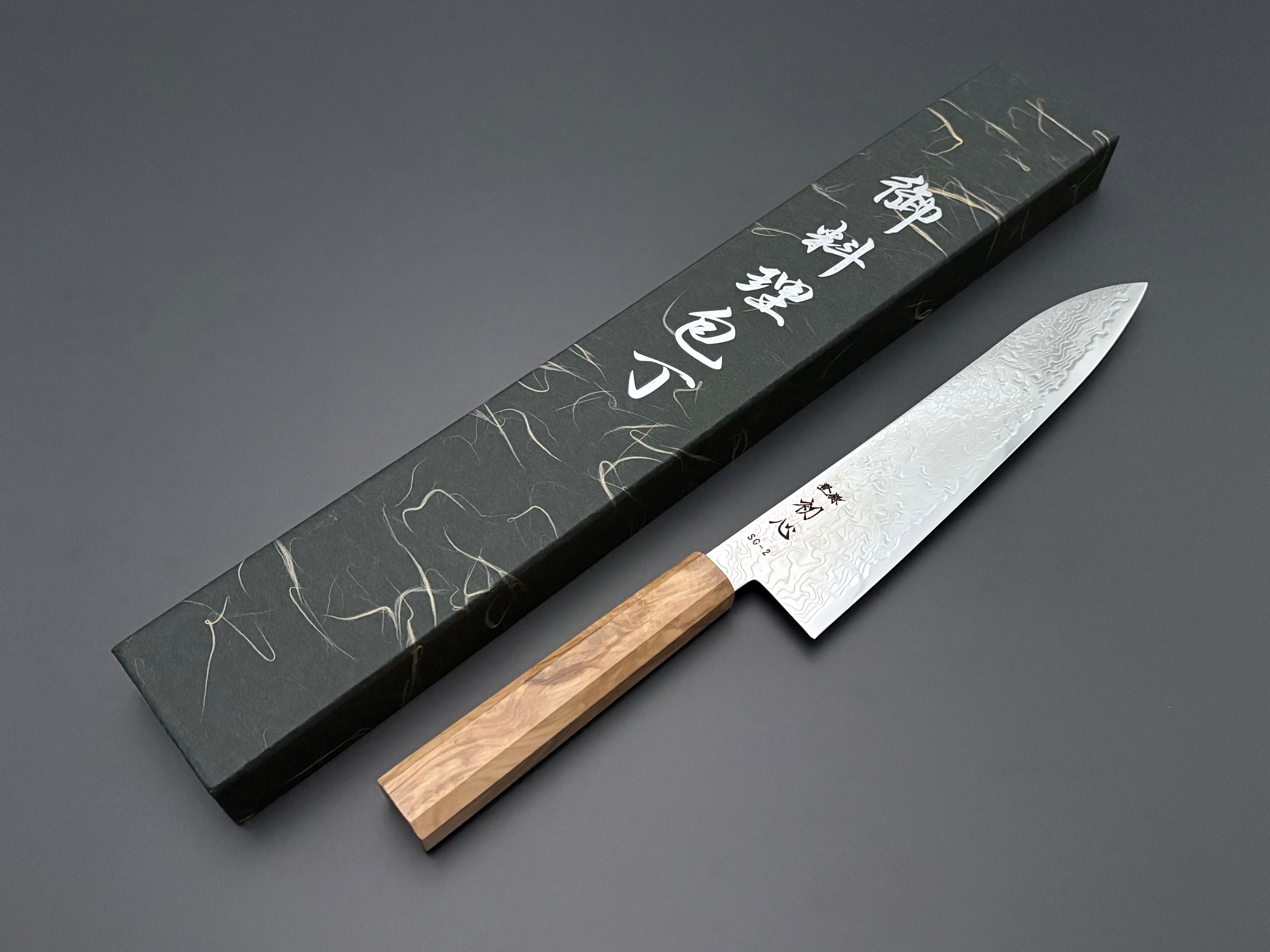 Hatsukokoro Ryuhyo SG2 Mirror Damascus Gyuto 210mm