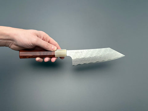 Nigara Hamono SG STRIX Damascus Bunka X Knifehandle37