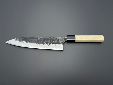 Naoki Mazaki White #2 Kurouchi Nashiji Gyuto 210mm