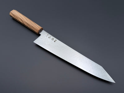 Hatsukokoro Ryuhyo SG2 Mirror Damascus Kiritsuke Gyuto 240mm