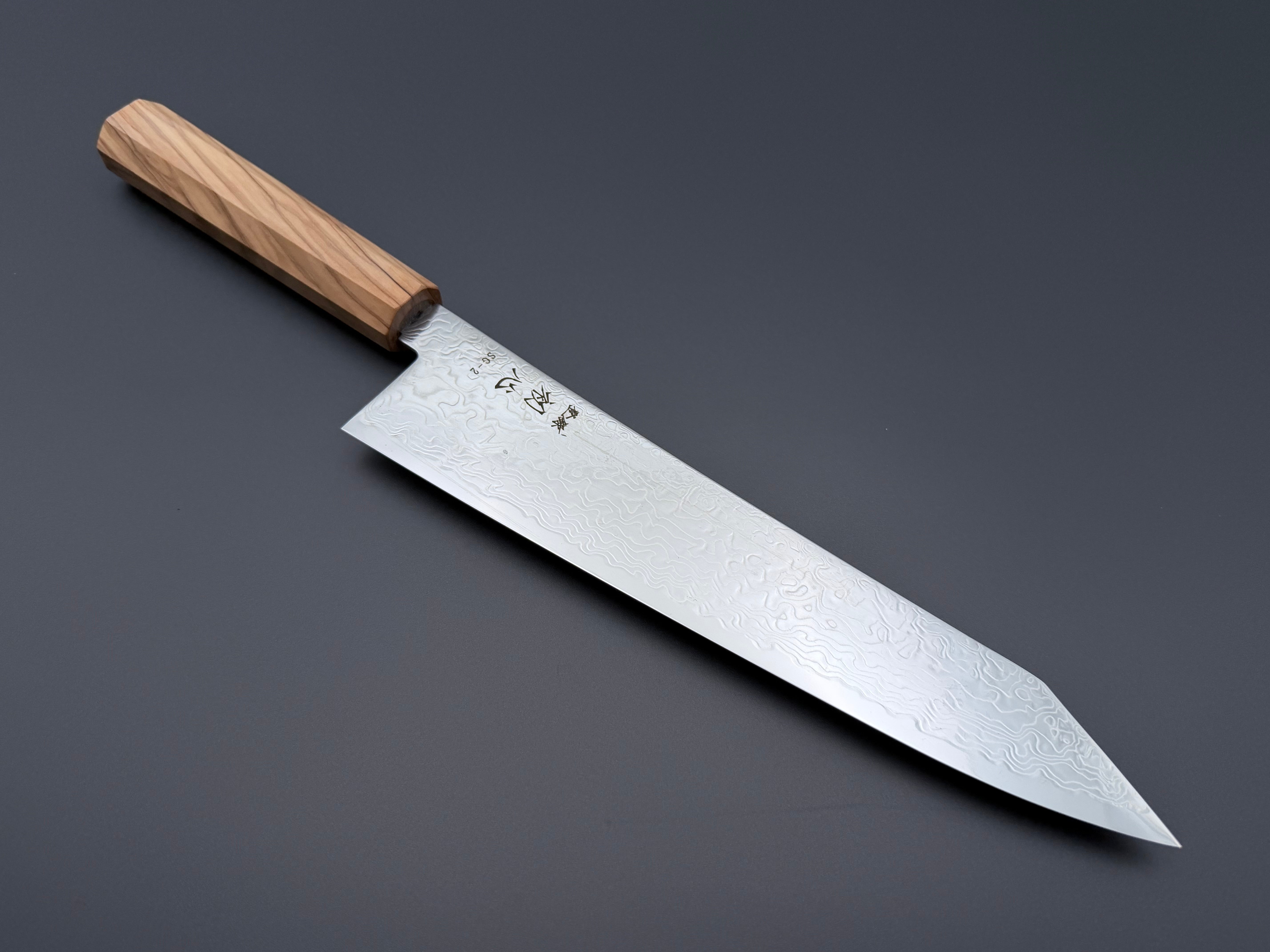 Hatsukokoro Ryuhyo SG2 Mirror Damascus Kiritsuke Gyuto 240mm