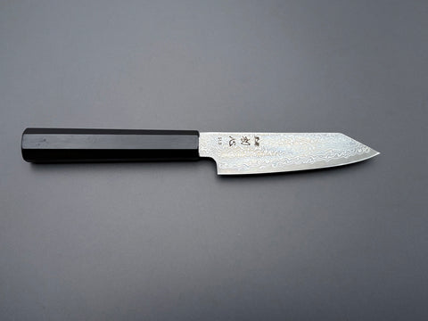 Hatsukokoro Hikari SLD Kurozome Damascus Kiritsuke Petty 125mm