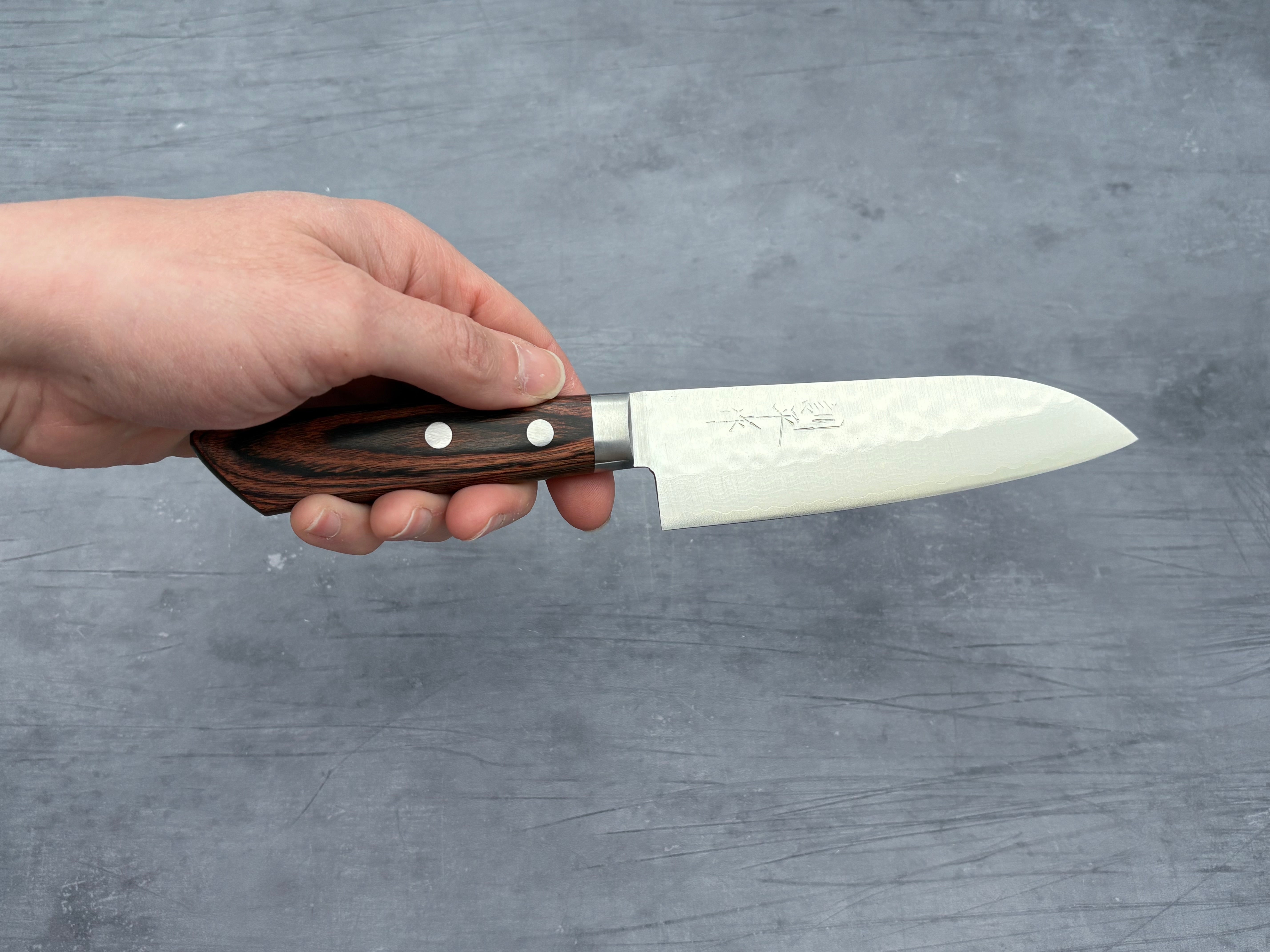 Masutani Hamono V10 Tsuchime Damascus Ko-Santoku