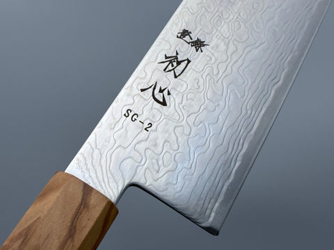Hatsukokoro Ryuhyo SG2 Mirror Damascus Bunka