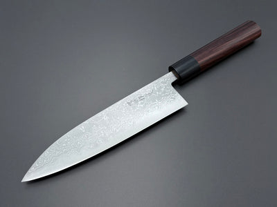 Tsutomu Kajiwara Blue #2 Damascus Gyuto 180mm
