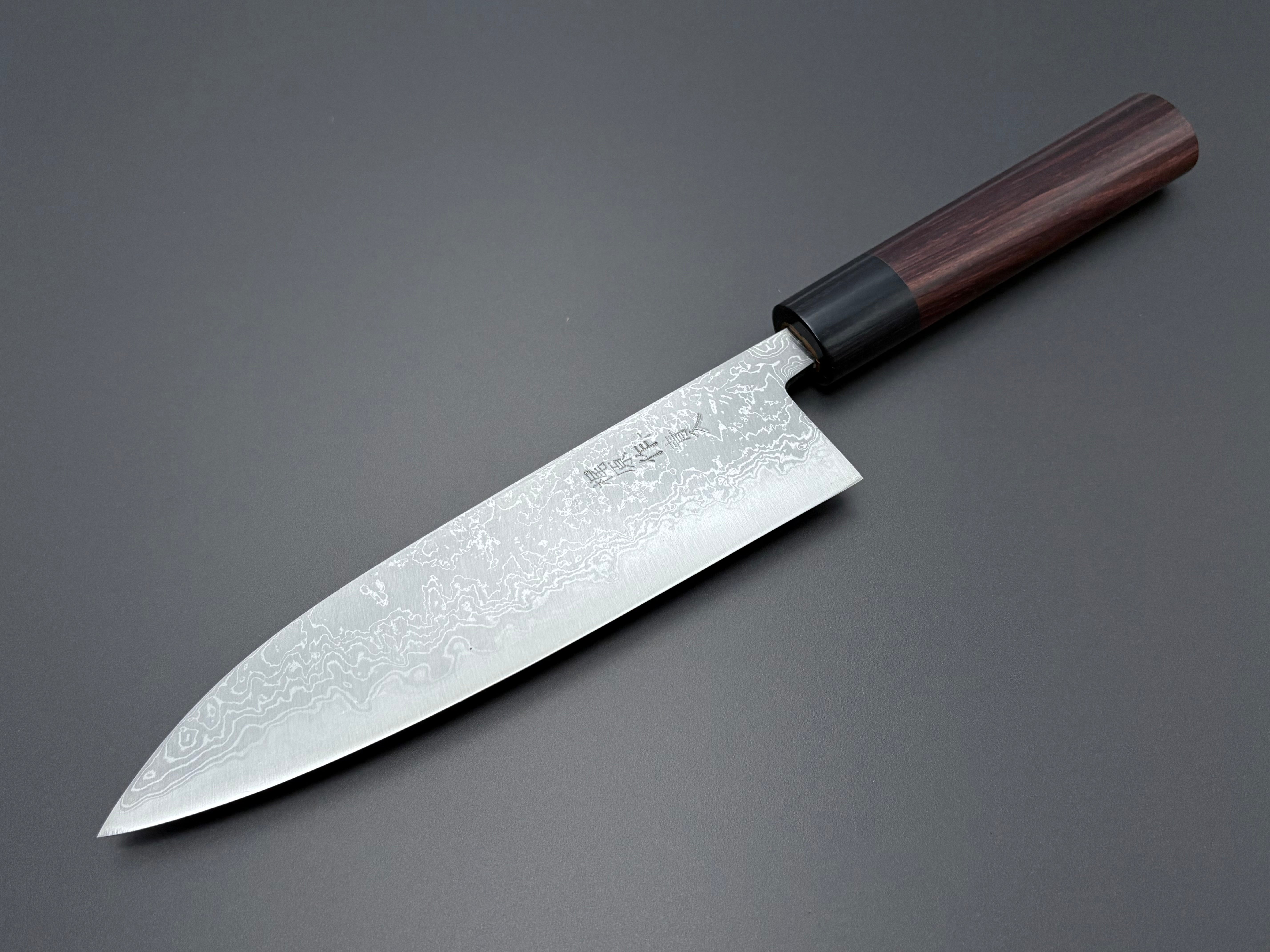 Tsutomu Kajiwara Blue #2 Damascus Gyuto 180mm