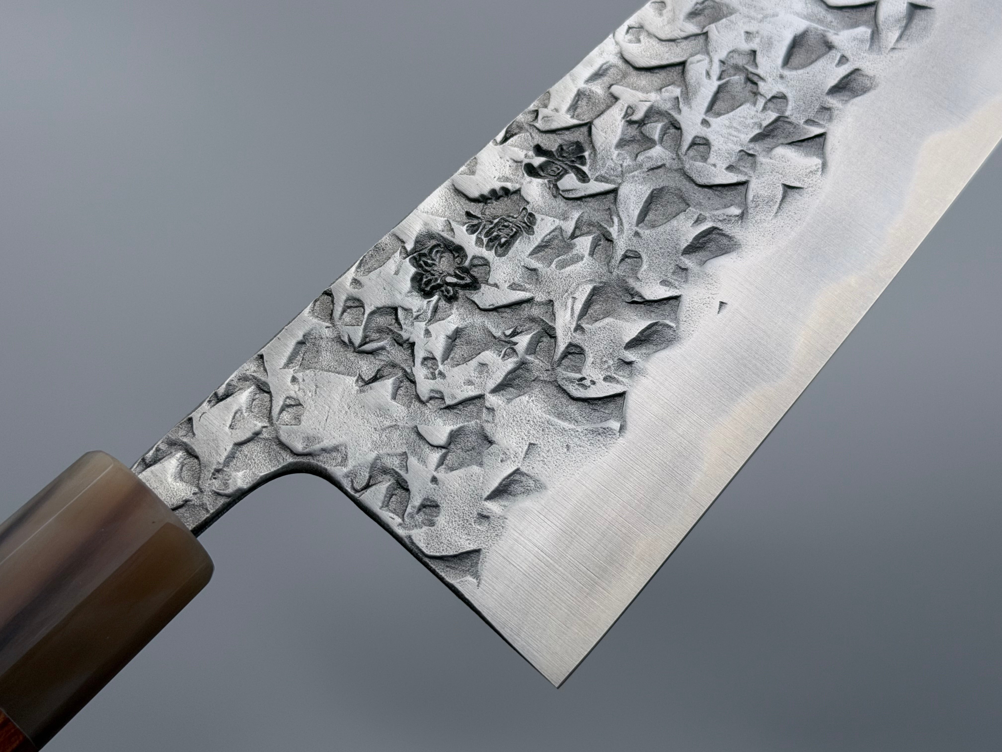 Kisuke Manaka Blue #2 Tsuchime Migaki Santoku
