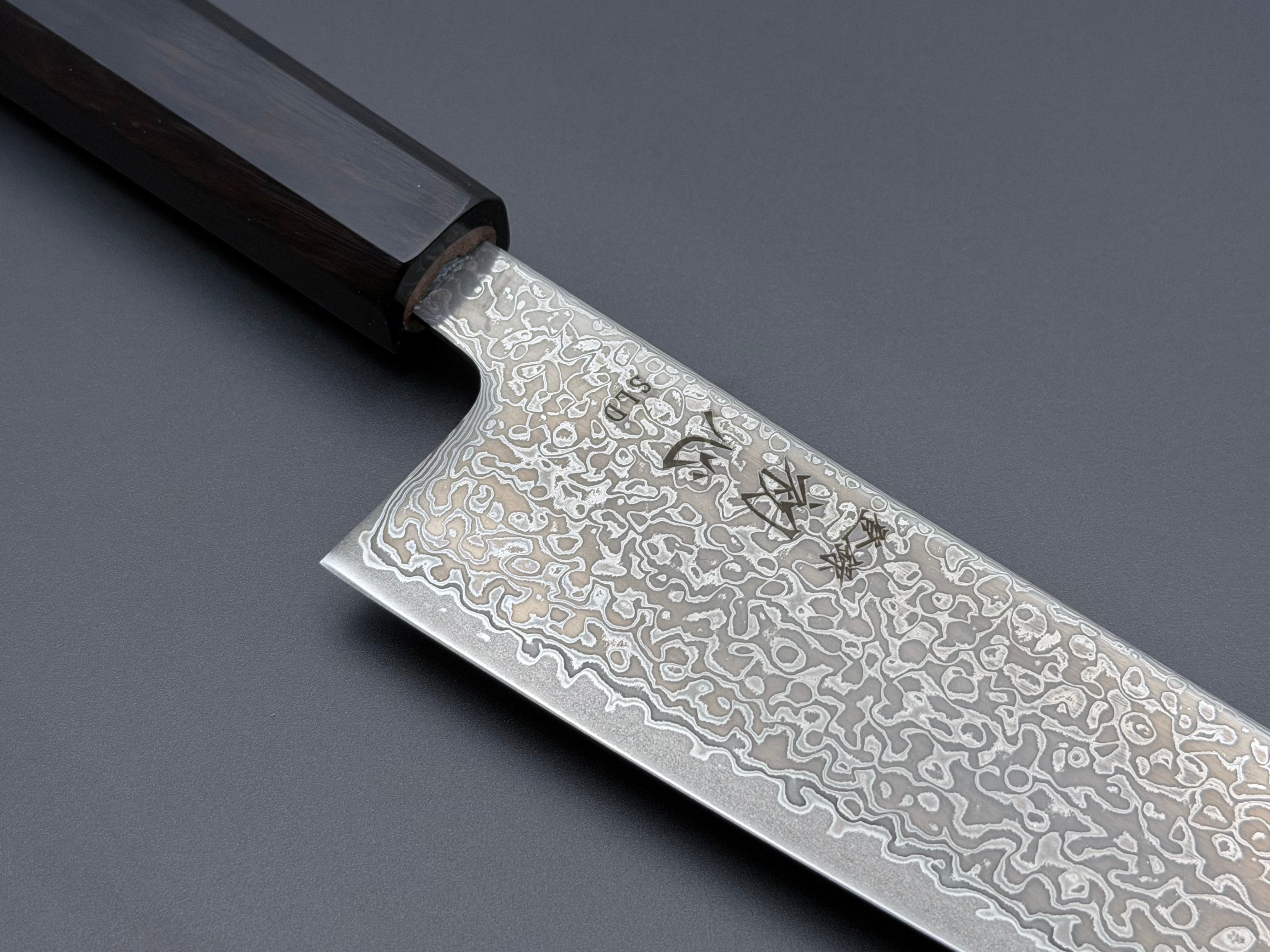 Hatsukokoro Hikari SLD Kurozome Damascus Santoku