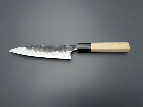 Naoki Mazaki White #2 Kurouchi Nashiji Petty 135mm