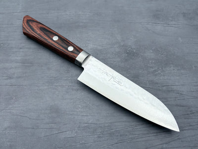 Masutani Hamono V10 Tsuchime Damascus Ko-Santoku