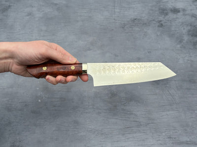 Yoshimi Kato SG2 Tsuchime Bunka with karin wood handle