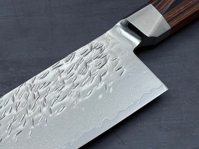 Ono Knife - Suzukaze SG2 Damascus Santoku