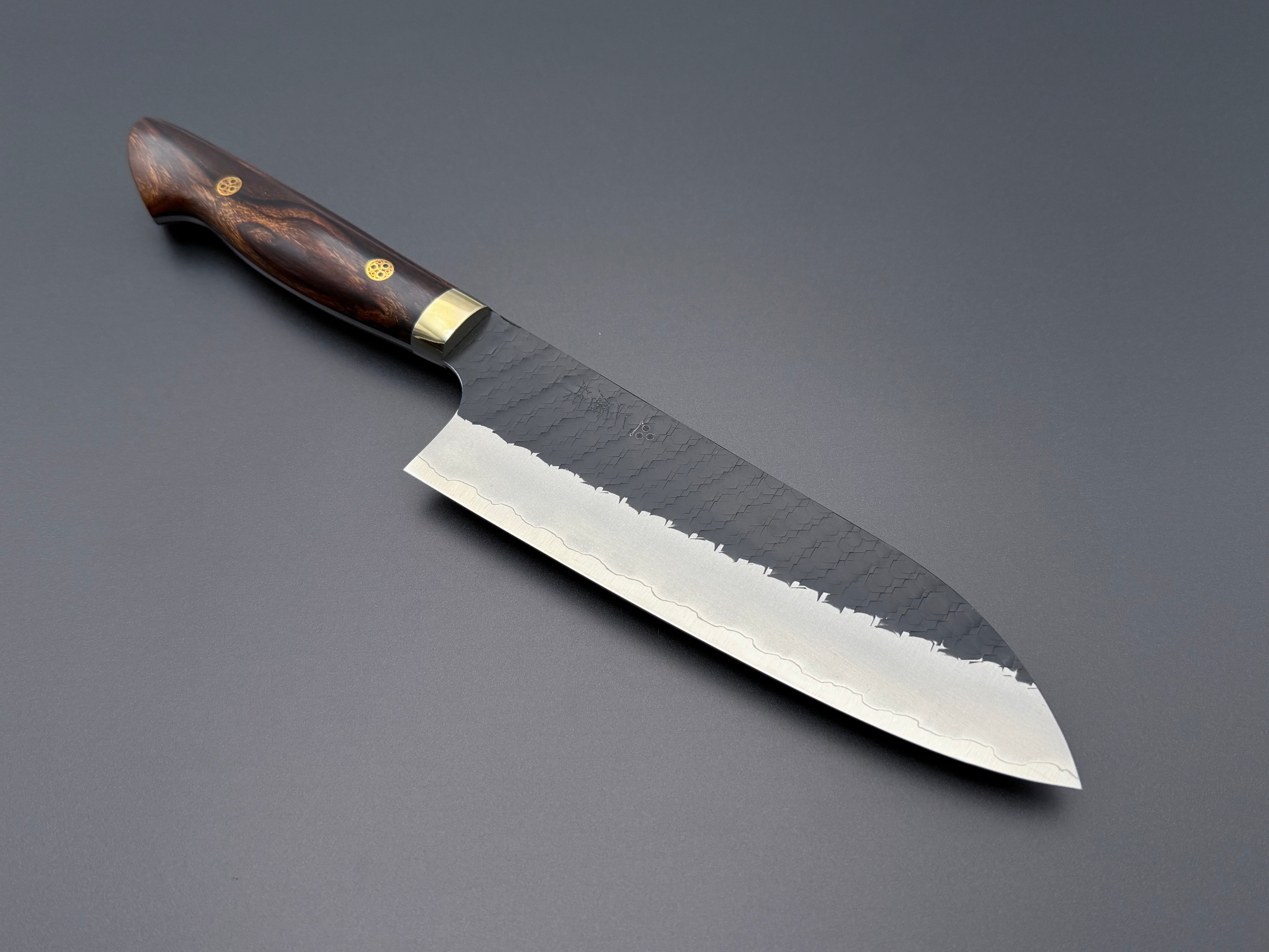 Nigara Hamono SG2 Kurouchi Tsuchime Ironwood Santoku