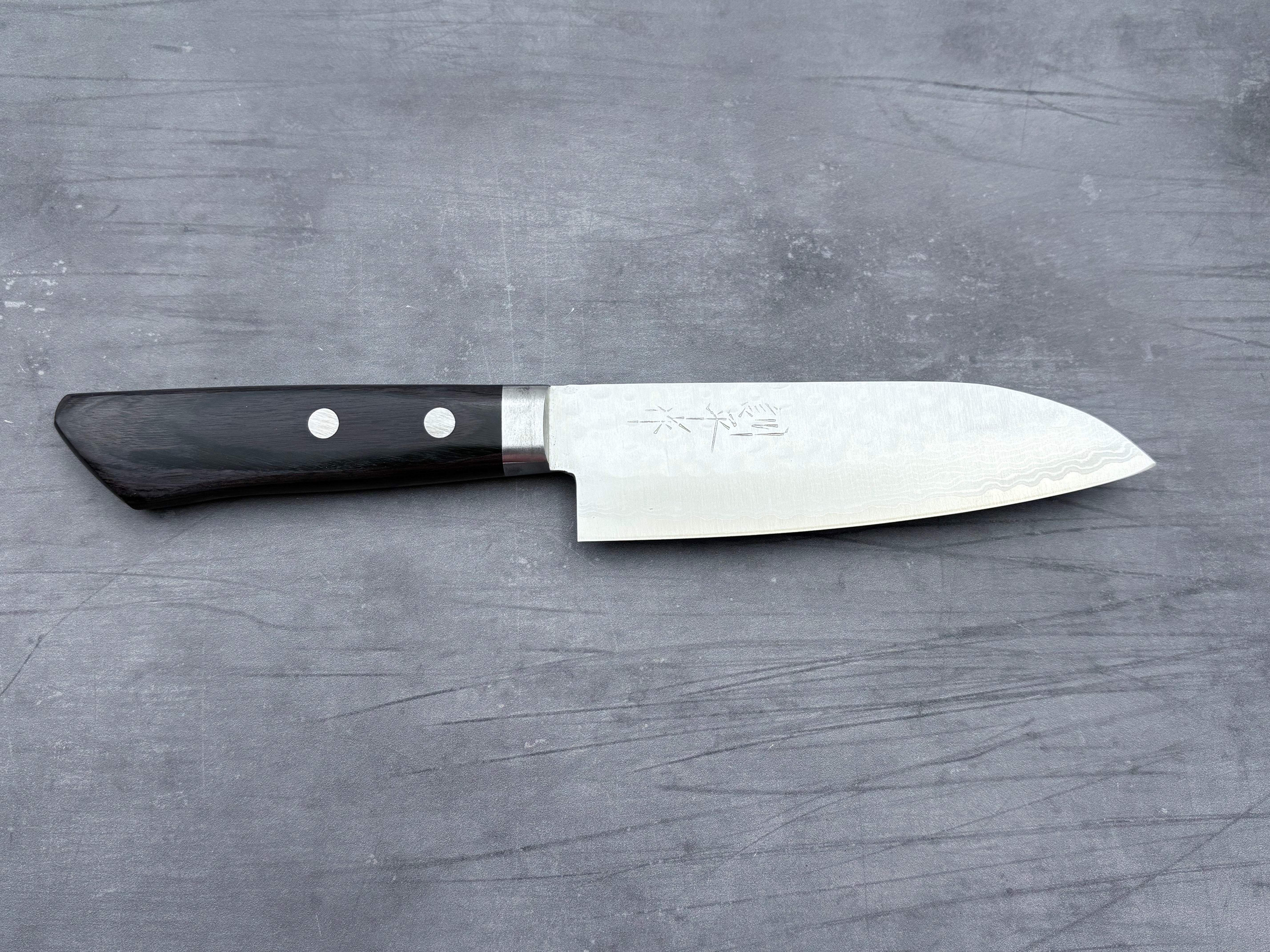 Masutani Hamono V10 Tsuchime Damascus Ko-Santoku