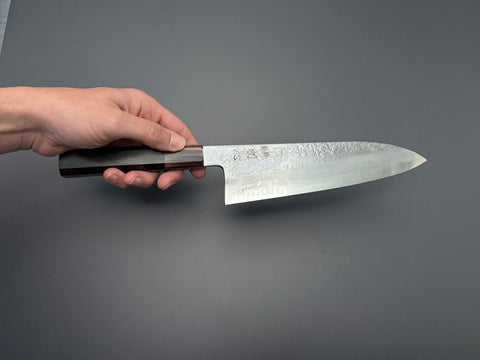 Masuda Yoshihide Blue #1 Damascus Santoku 195mm