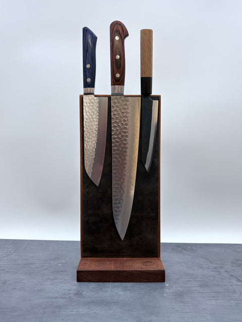 Letshandlethis handmade leather knife block