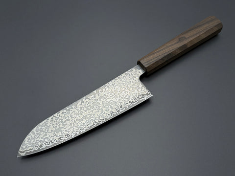 Hatsukokoro Hikari SLD Kurozome Damascus Santoku